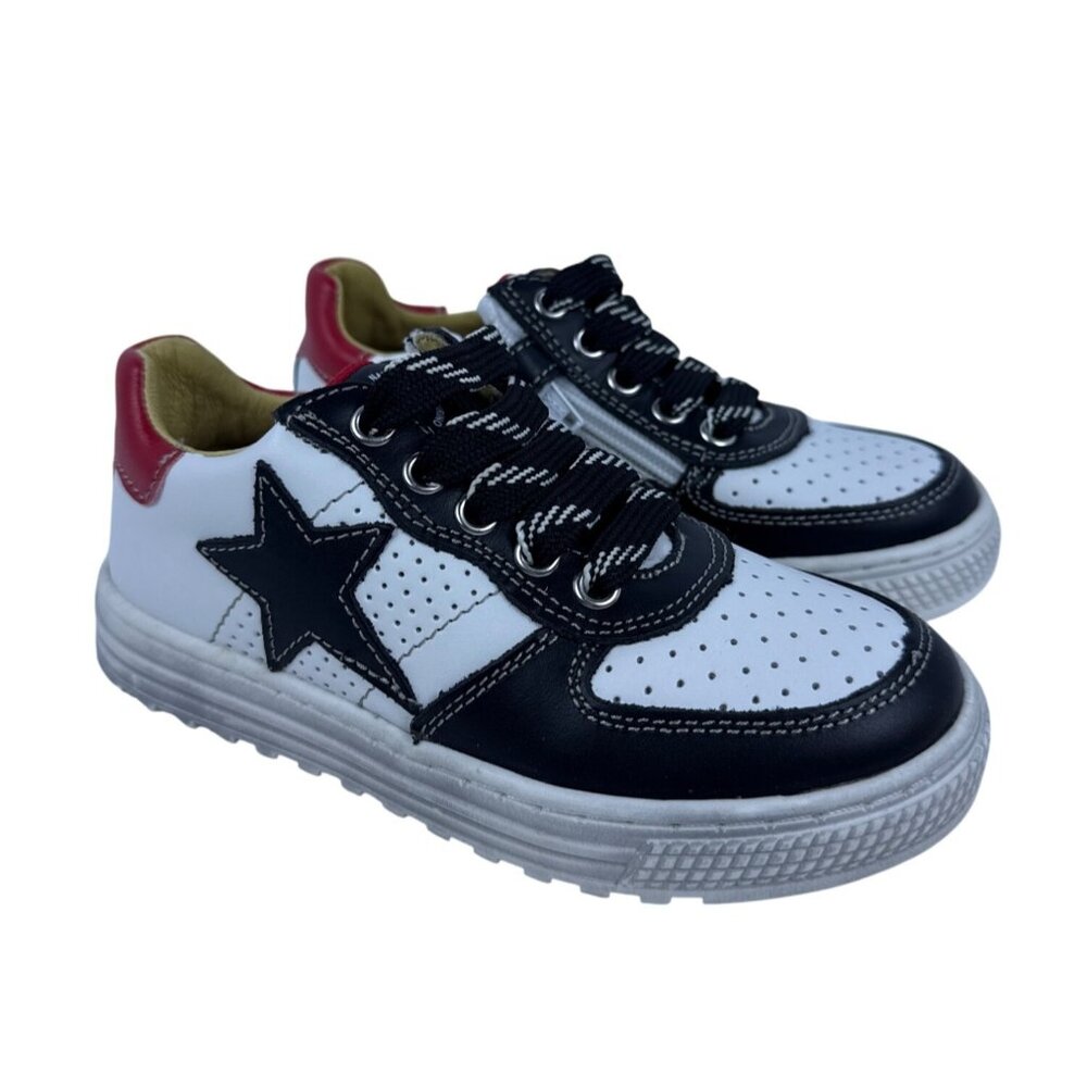 Naturino Little Kid Hess Sneaker Shoes Patriotic Stars Red‎ White Blue SZ EU 28
